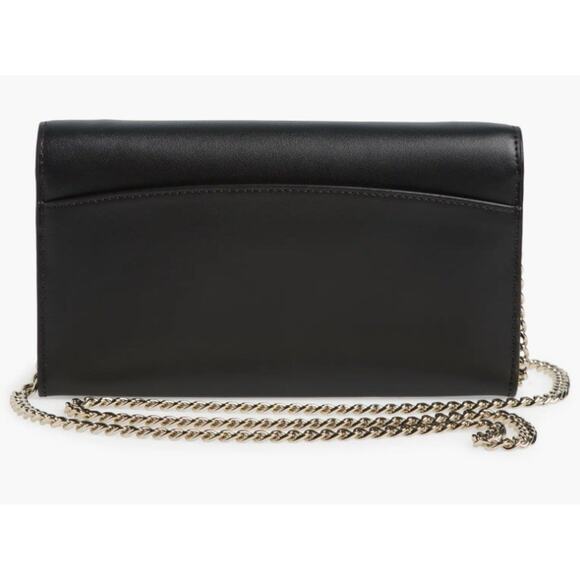Kate Spade Gemma Black Leather Chain Crossbody Bag Classic Purse Wallet NWT - Picture 3 of 8